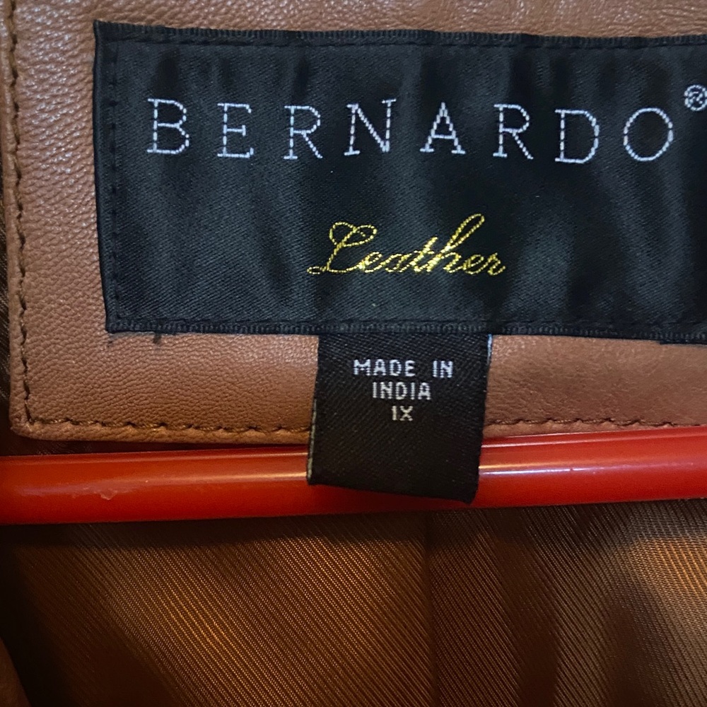 Bernardo Tan Leather Jacket - Picture 6 of 16